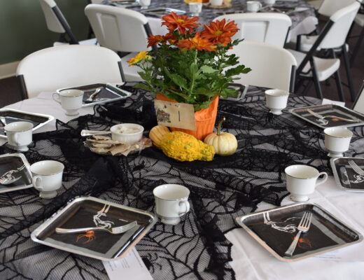 Witches Tea Halloween Table Setting
